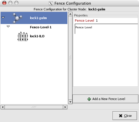 Fence Configuration window