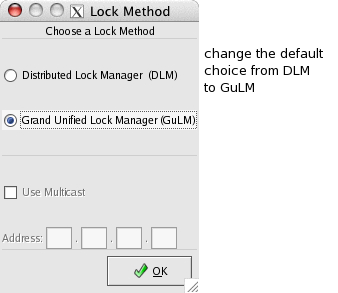 Lock Method dialog