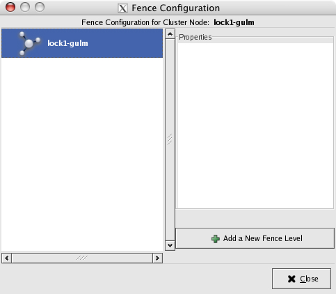 Fence Configuration window